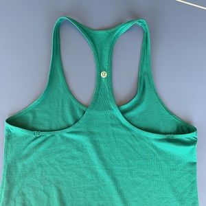 Green lululemon  racerback tank top